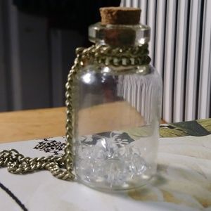 Crystal stone bottle